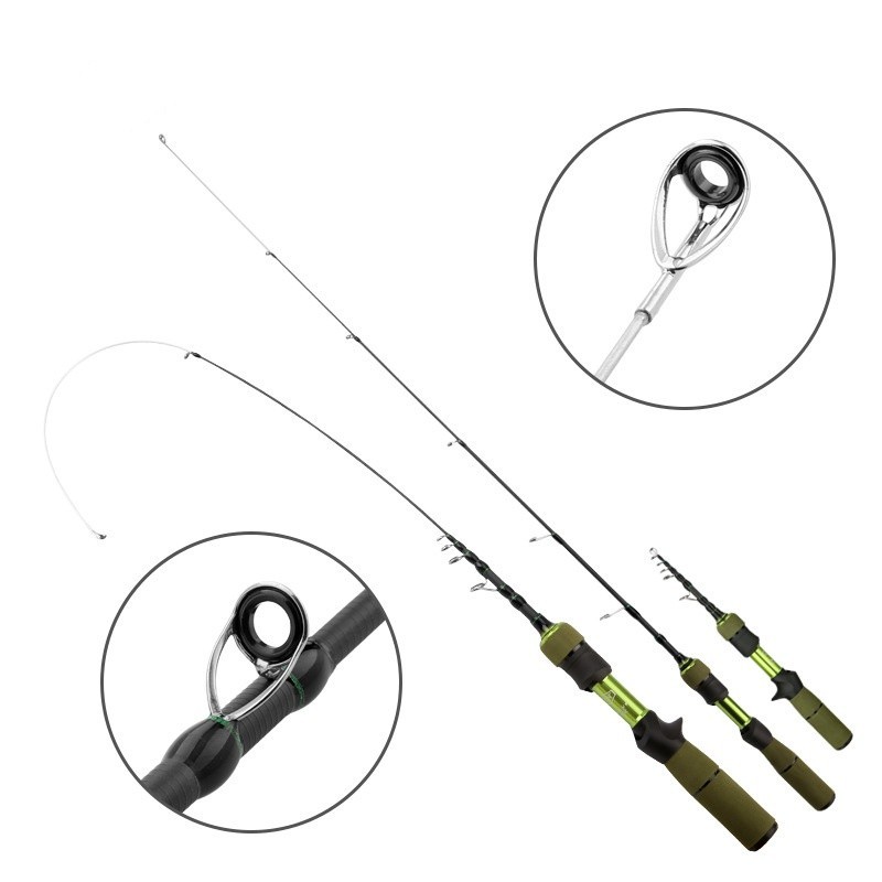 Telescopic Fishing Rod High Sensitivity Spinning Rod 1.5M-1.8M Carbon Fiber Rod