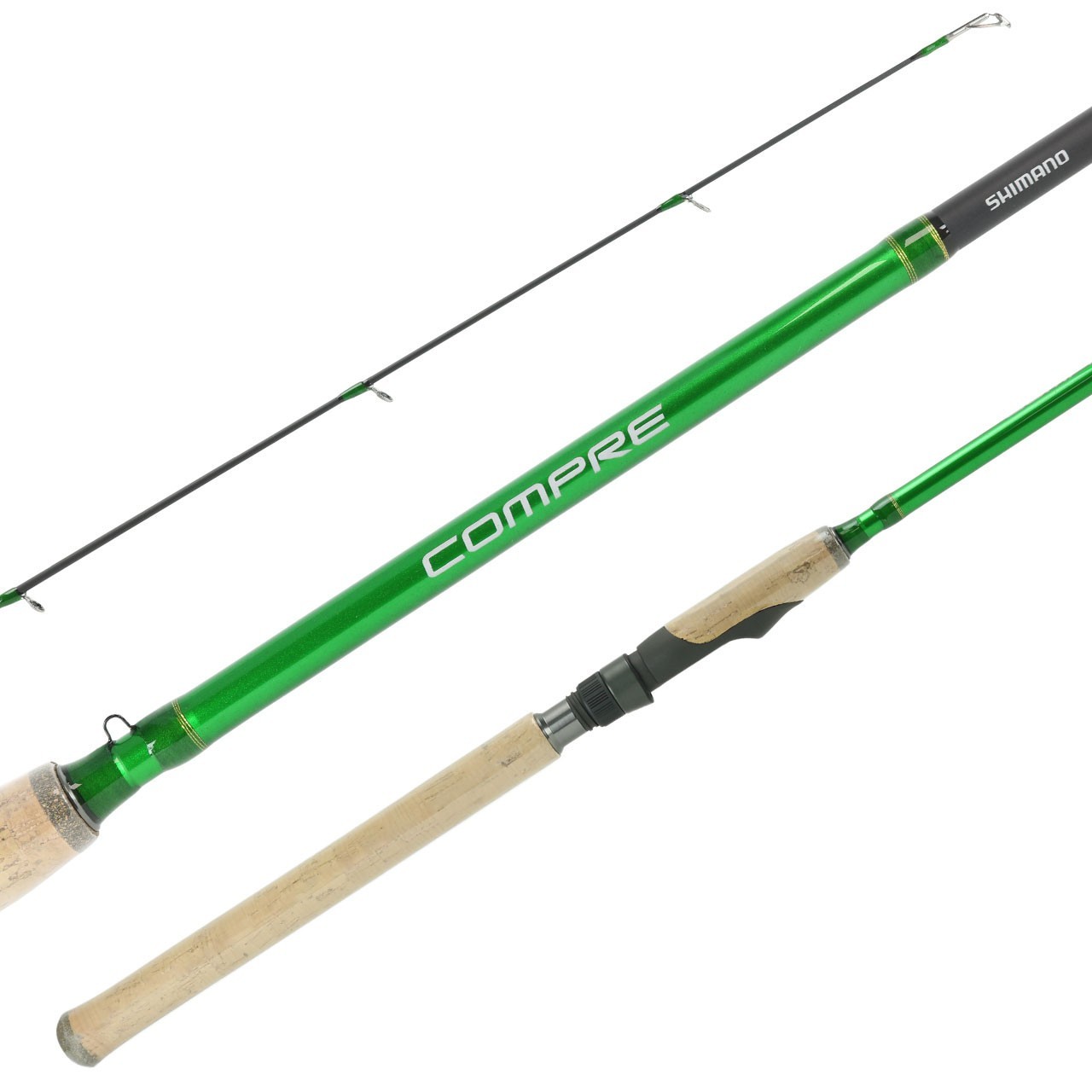 Shimano Compre Walleye Spinning Rod, 7′ Length, Medium Power, Extra Fast Action