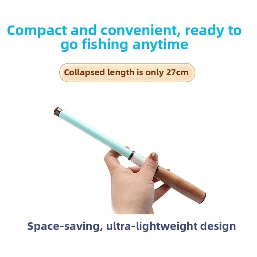 Carbon Fiber Stream Rod Lightweight 1.2m to 2.4m 27cm Collapsible Fishing Rod