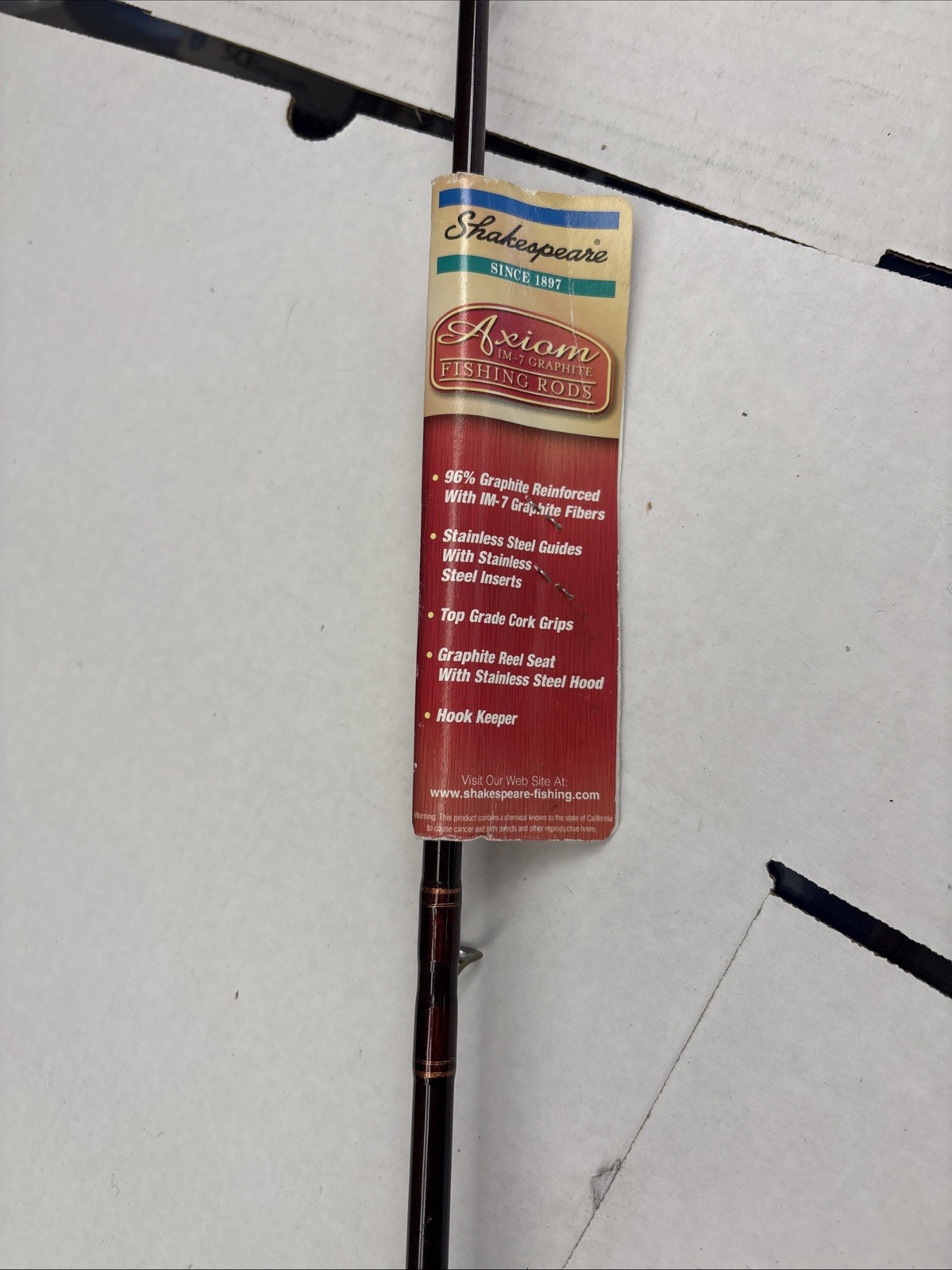 Shakspeare Axiom IM-7 Graphite Fishing Rod 6’6 NOS 1 Piece