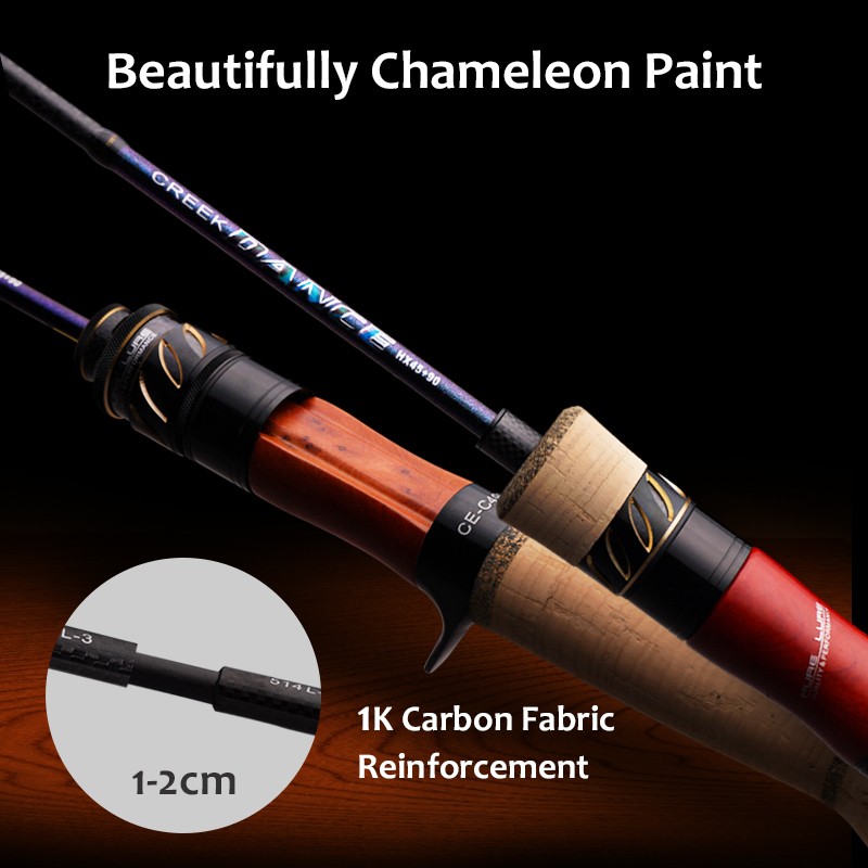 PURELURE CREEK DANCE Stream BFS Rod 2/3/4pcs Travel Trout Portable Lightweight