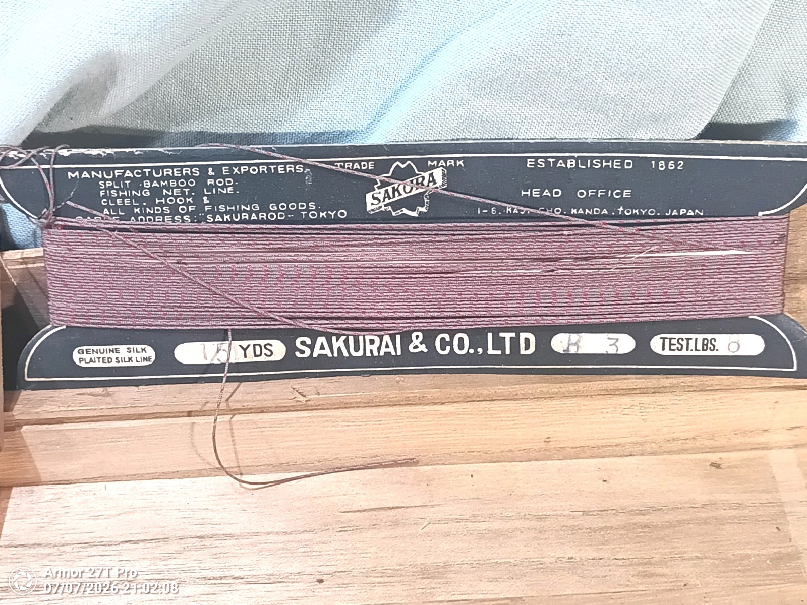 Vintage Sakurai & Co. Sakura”102 Rainbow” Box Set Pflueger 333 Reel, Silk Wrap