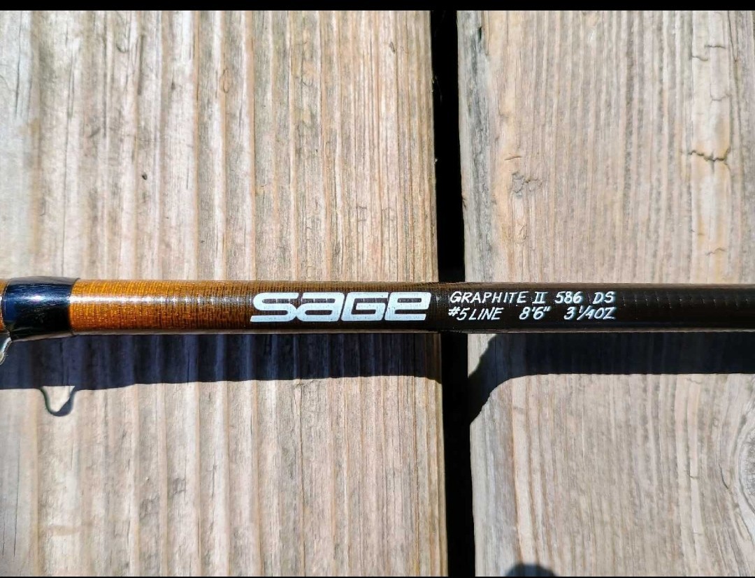 Sage 2 Piece Fly Rod With Extra Reel, Case And Fly Tying Accessories.