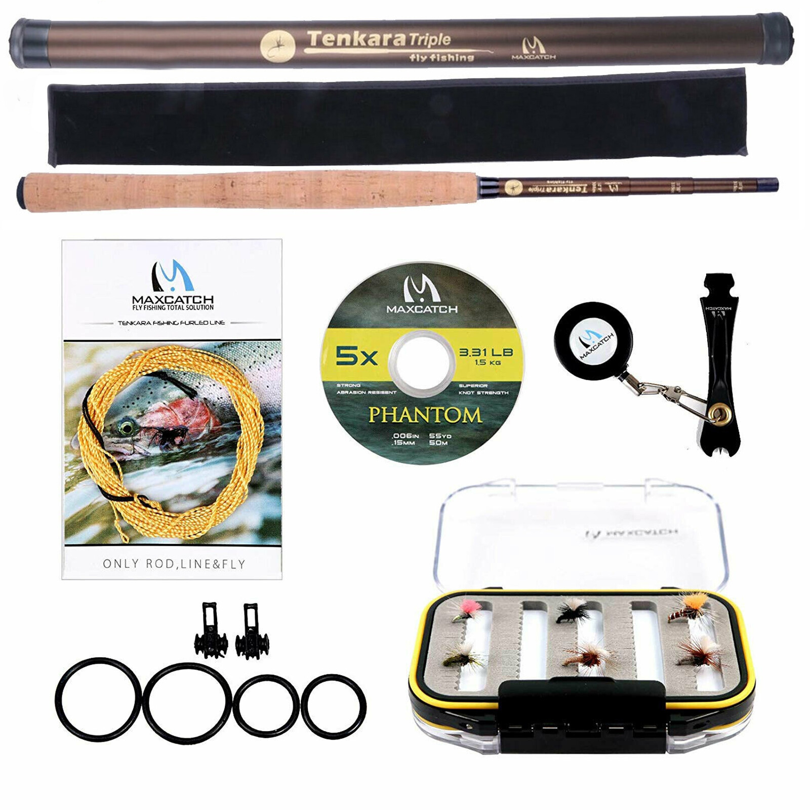 Tenkara 9/10/11/12/13ft Fly Fishing Rod 7:3 Action Telescoping Pole Combo