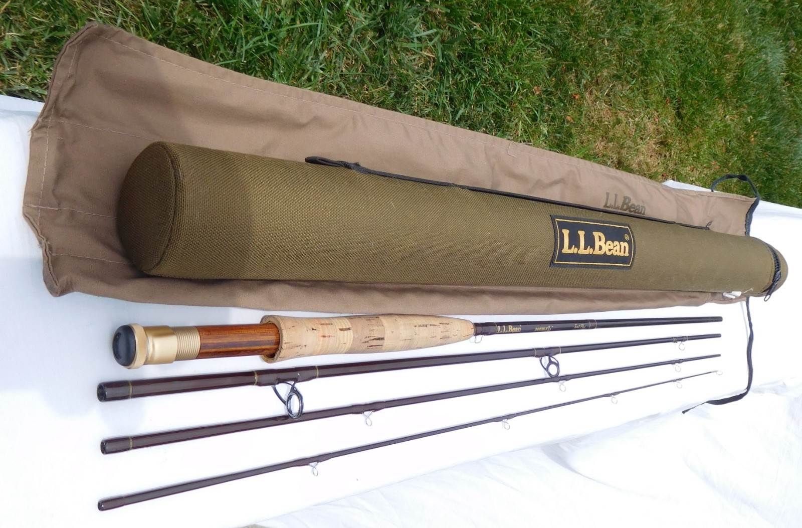 L.L. Bean DOUBLE L “Trout Plus” Travel Fly Rod 4 pc. 8’- 6”. #7 Line ~ EXCELLENT