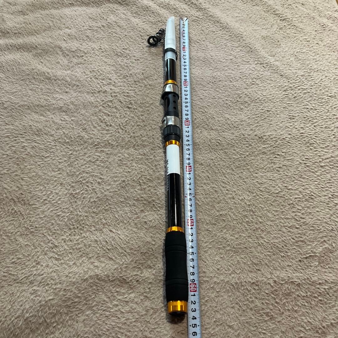 Unused Pack Rod Set of 2 MS-360 Graphite Casting Rods Black & Gold