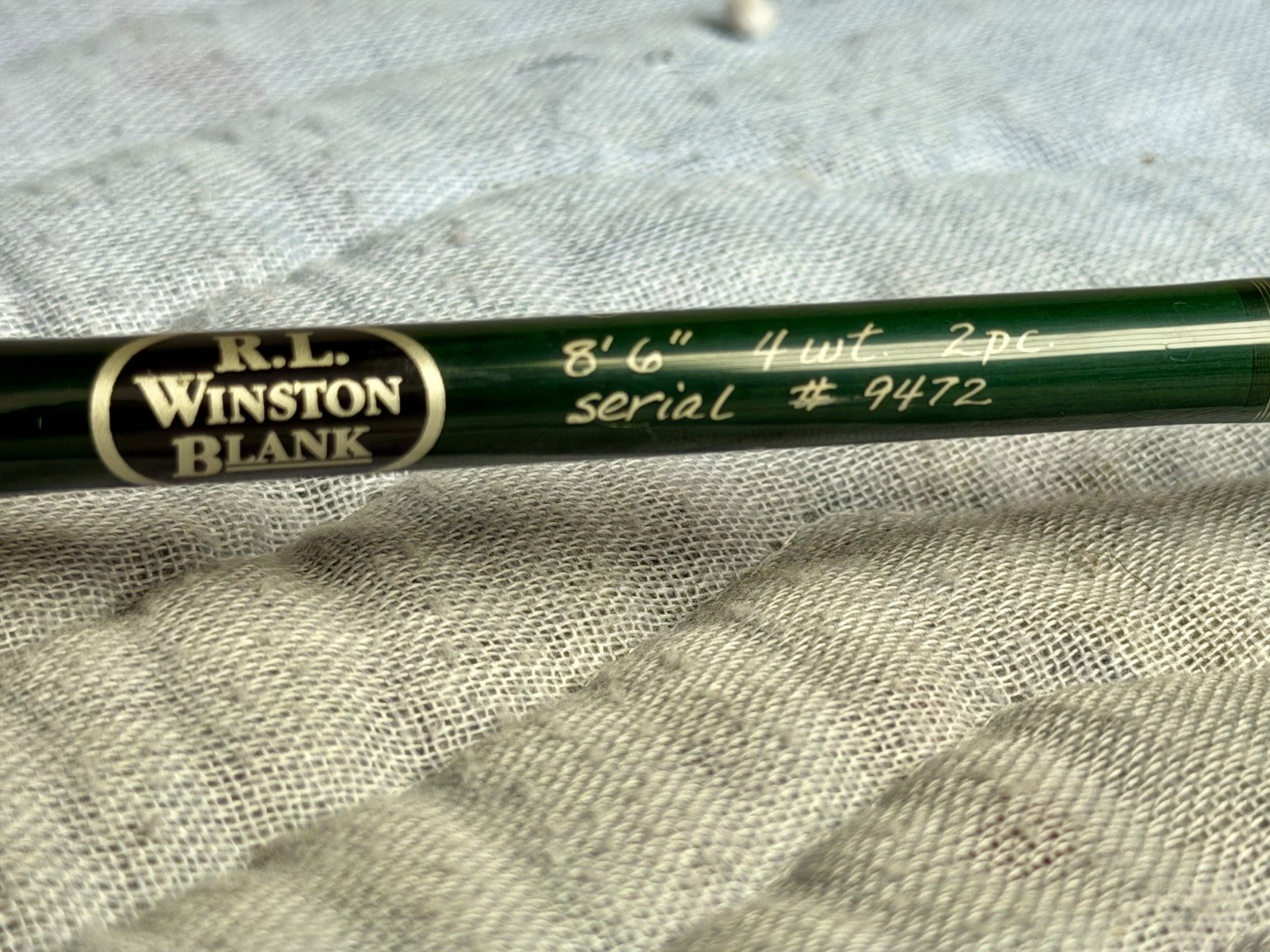 Rare R.L. Winston 8’6” 4wt Fly Rod Anderson Custom Build, 2-piece Fly Fishing