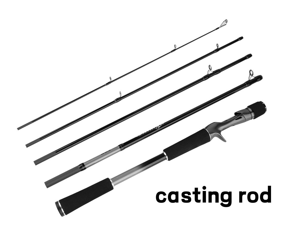 Fishing Rods 7ft 8ft Casting Spinning Rod Carbon Fiber Trout 5 Section Fast Pole