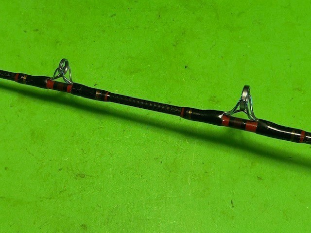 KUNNAN HOT RAIL 5 FOOT 6 INCH 30 TO 80 POUND RATED TROLLING BOAT FISHING ROD