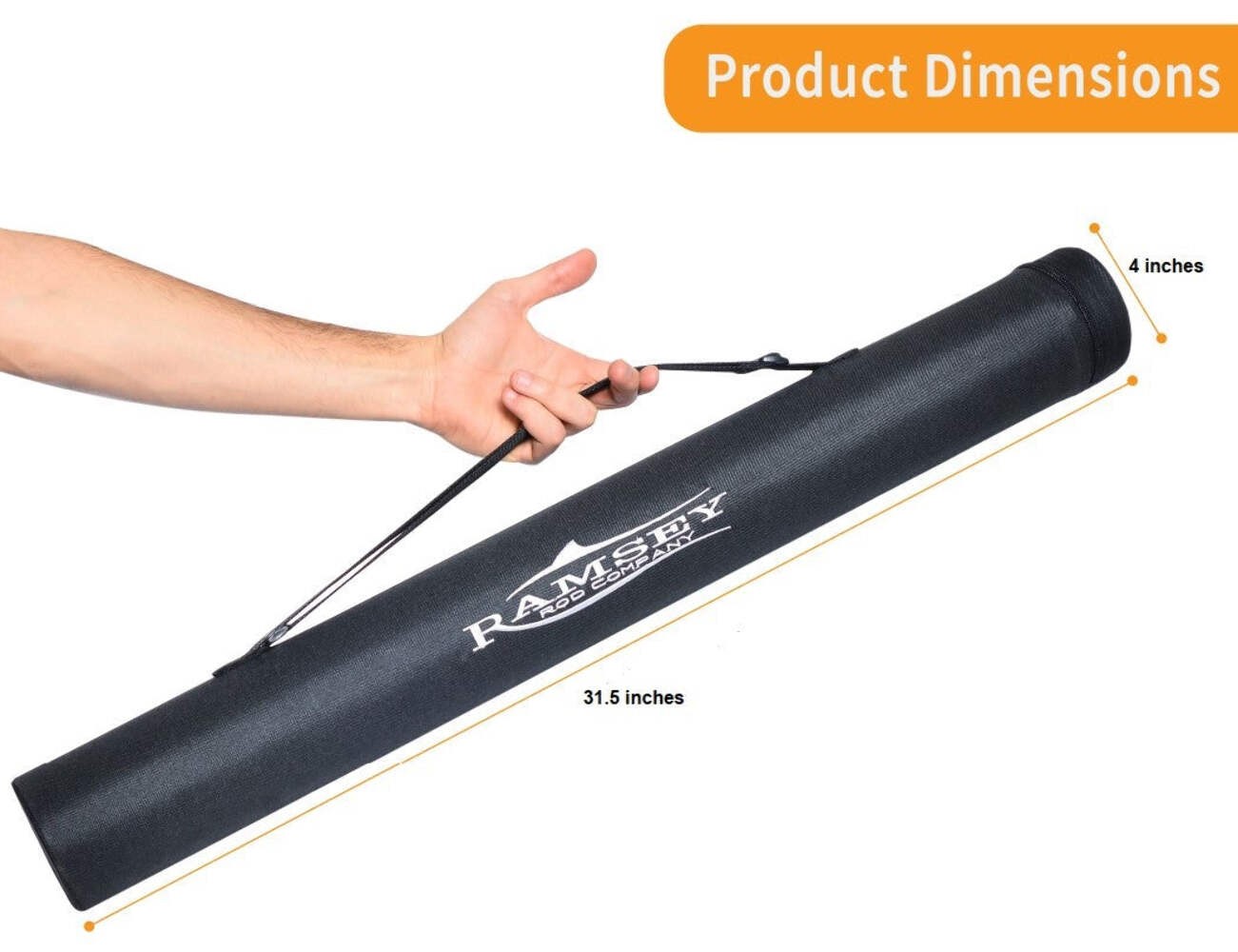 Ramsey Rod Company 7’0″ Medium 3-Piece Travel Series Spinning Rod (RRCSII-703M)