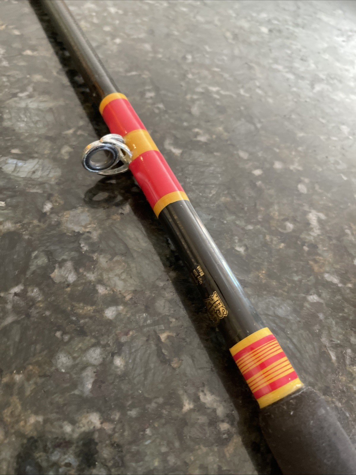 shakespeare ugly stick 7’8” custom salt H20 Heavy Fuji Reel Seat Vtg 7 Guide 1pc
