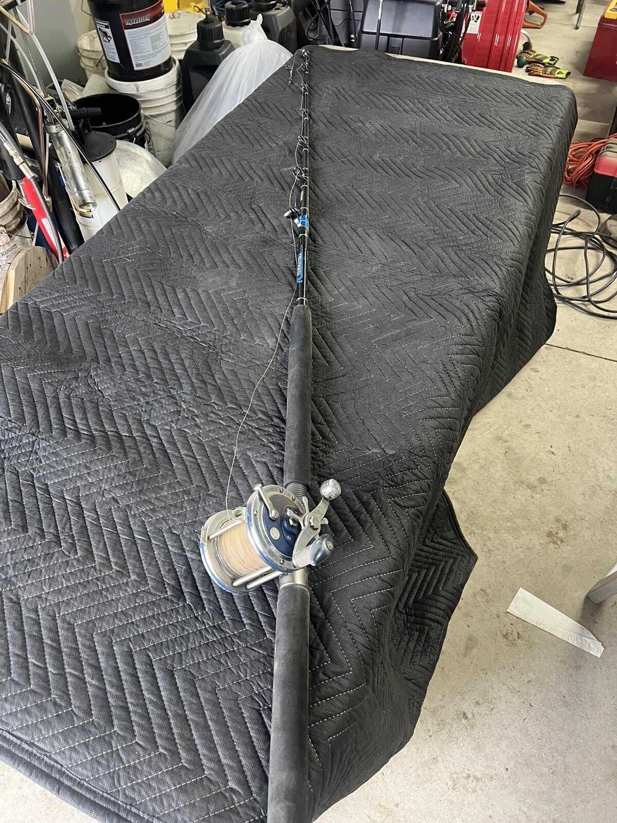 Vintage Tidewater BTW60 SURR 6’0” 30-80Lb 1 Piece Fishing Rod With Dolphin 615