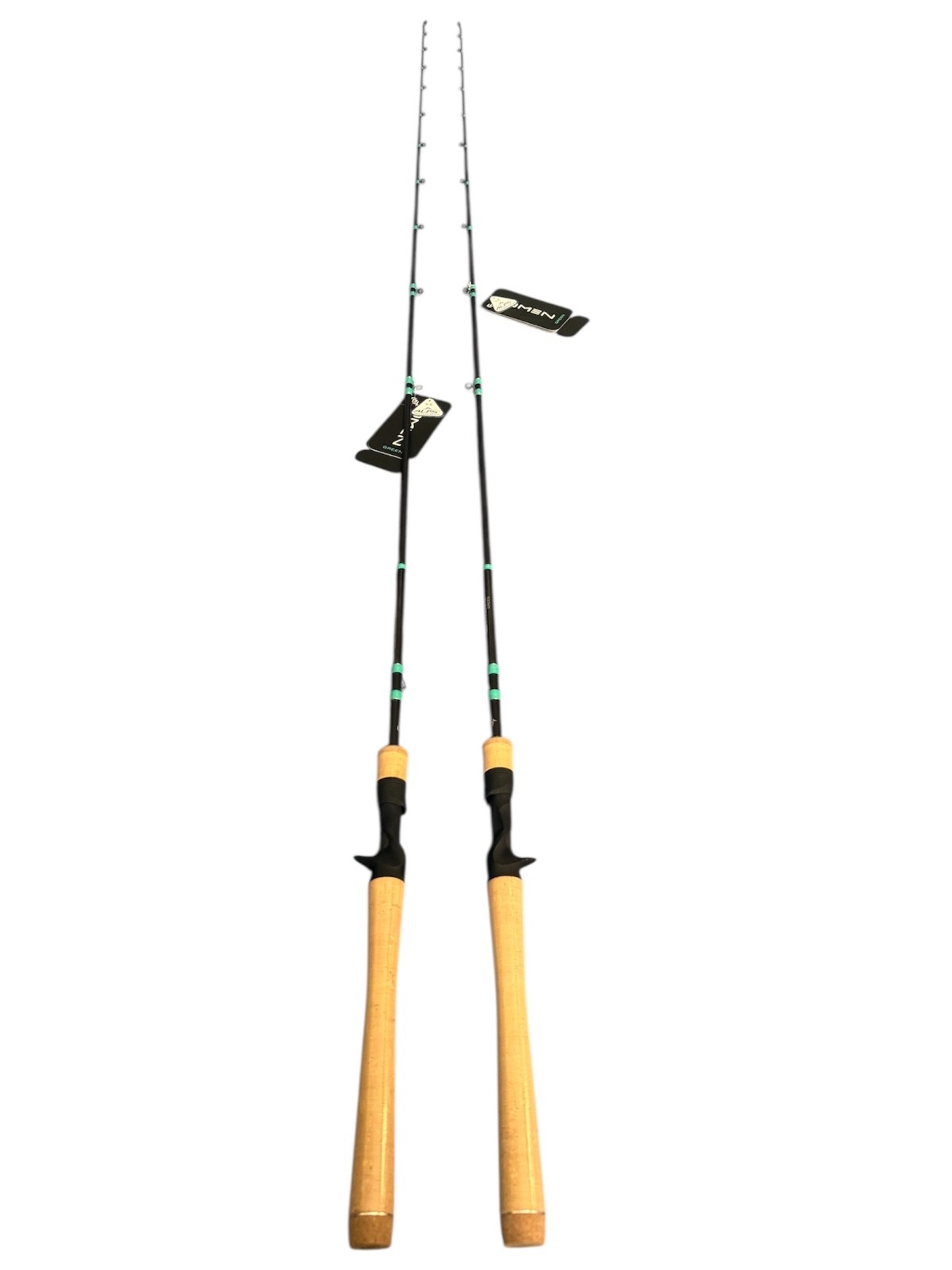 2 LOT 13 Fishing Omen 2 Green Casting Rod 7’1 OG2C71M-P