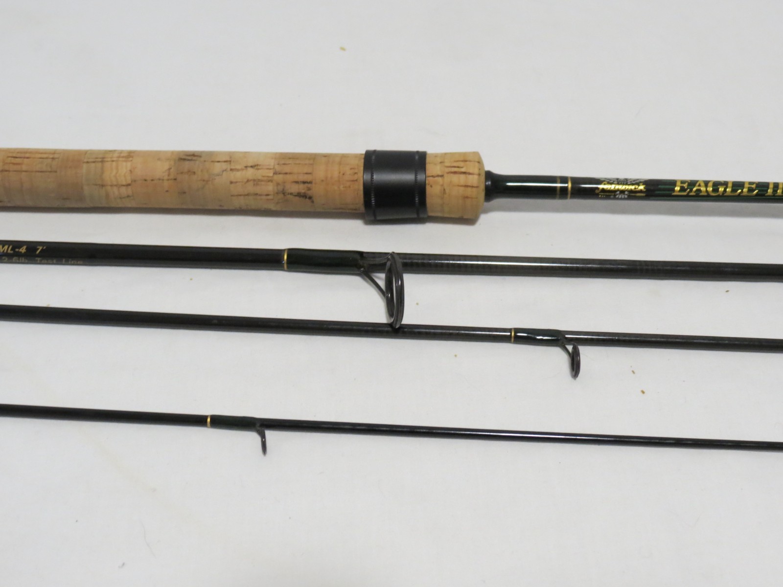 Fenwick Eagle II Graphite E70 SML-4 7′ Aftma WT 6 Spinning Rod 4 pcs Tube + Wrap