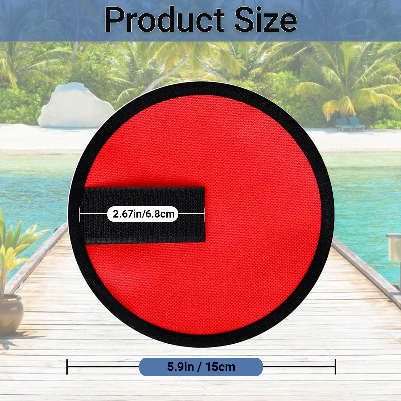 KPEPIX 10 Pcs Fishing Lure Wraps – Hook & 6 inches, Red & Black