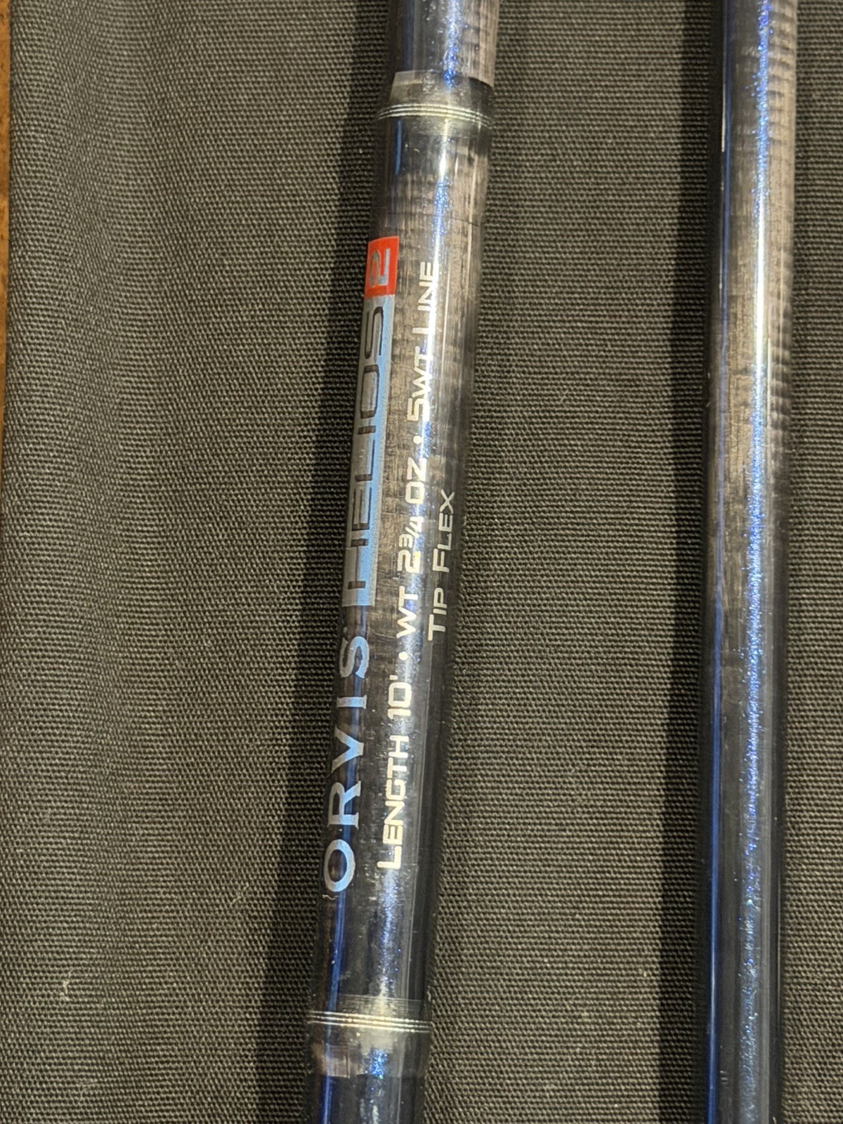 Orvis Helios 2 4pc 10’ 5wt Tip Flex Exc+++ Blank warranty card , tube , sock