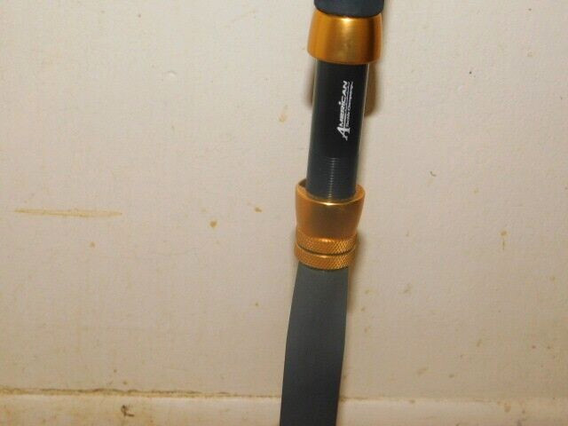 CUSTOM SPINNING ROD MAHI BLUE GREEN YELLOW MARBLE 25-50 LB 7′ NEW