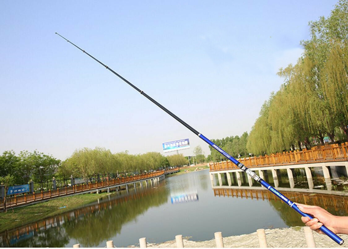 Telescopic Fishing Rods 3.6M-6.3M Carp Fishing Rods Hard Pole Carbon Fiber Rod