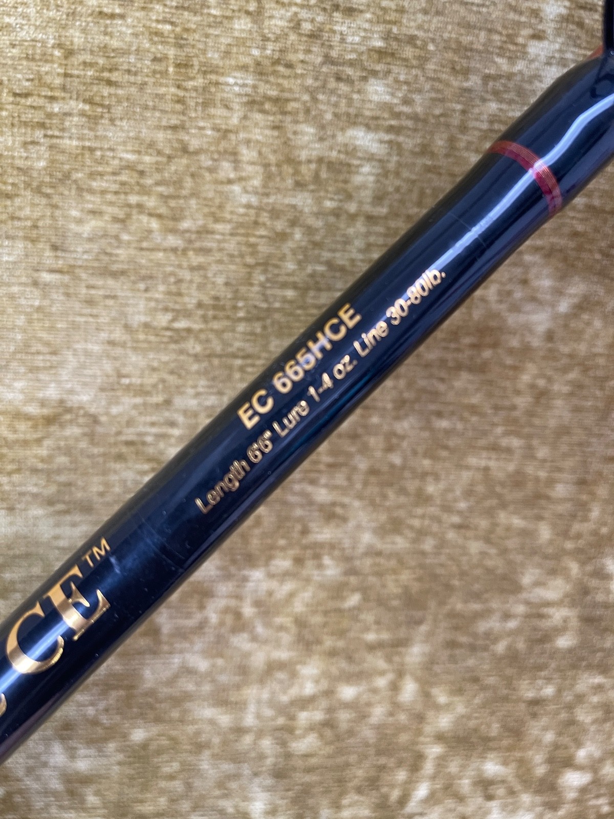 NOS Eagle Claw “Sea Eagle CE” EC 665HCE 6’6″ Line 30-80LB Fishing Pole