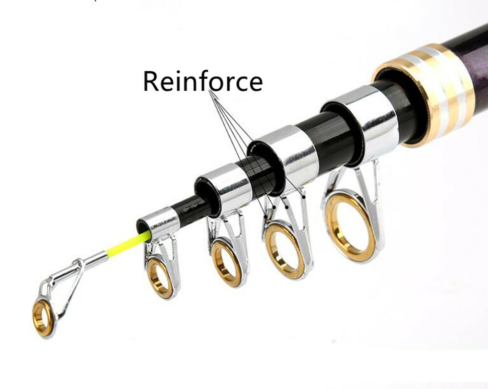Portable Spinning Fishing Rods Carbon Fiber Travel Sea Pole Rock 2.1M-3.6M Rods