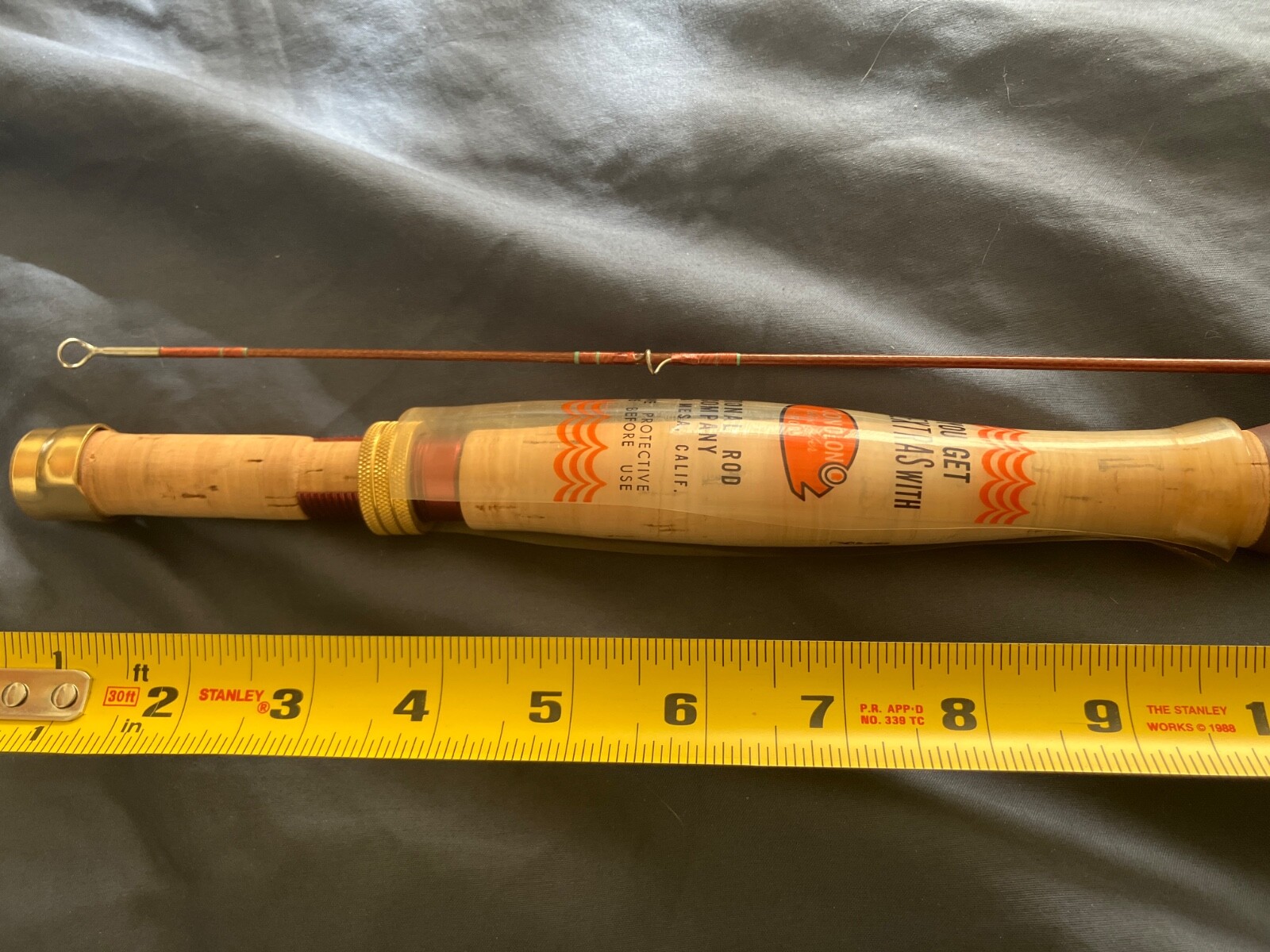 NEW VINTAGE Royal Javelin 2 pcs. 8 Ft. Fishing Rod Custom Built Conolon #78614