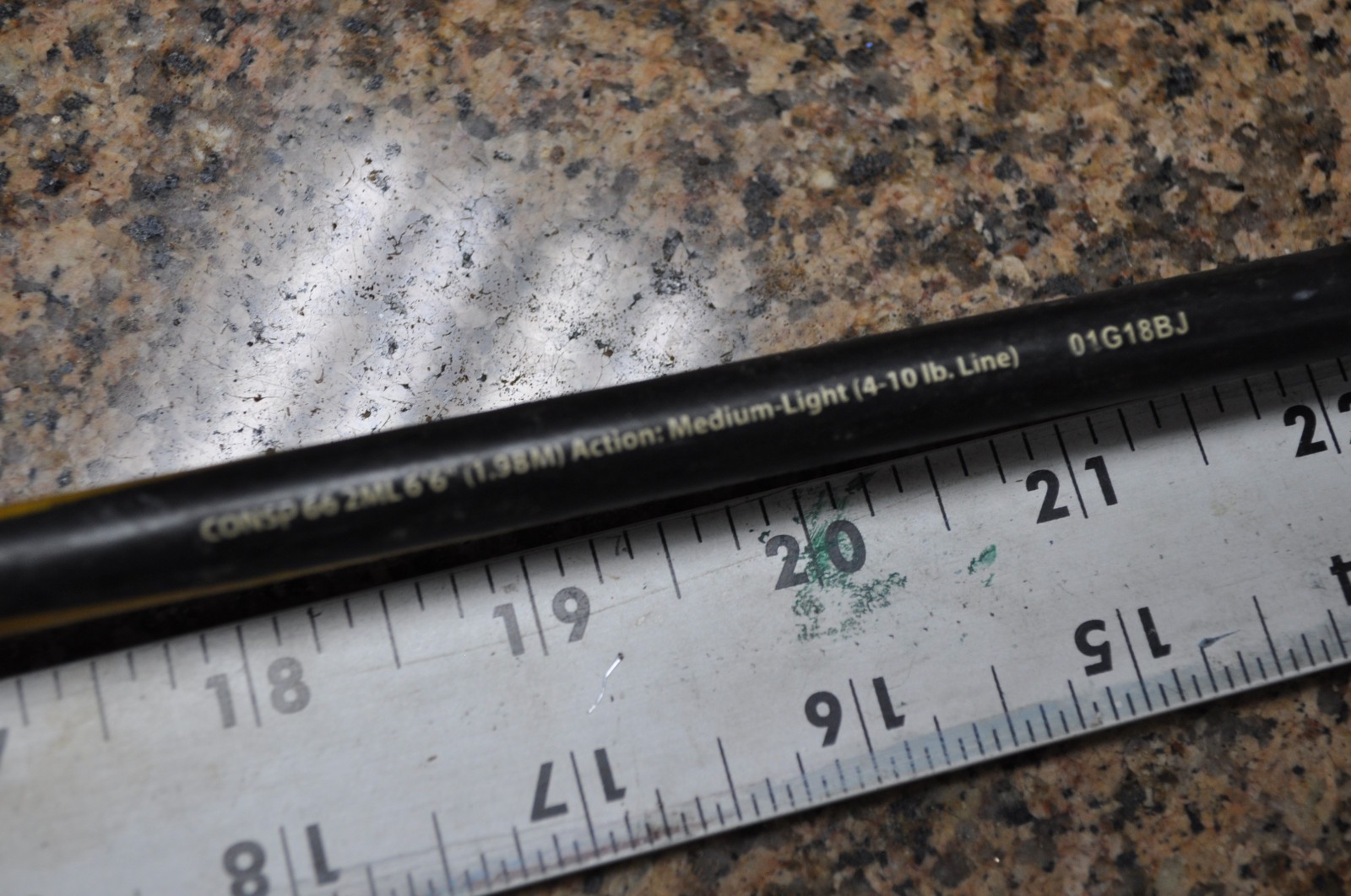 Shakespeare Conquest Rod 6’6″ 2PC 4-10 lb Medium- light 01G18BJ NO TIP SECTION