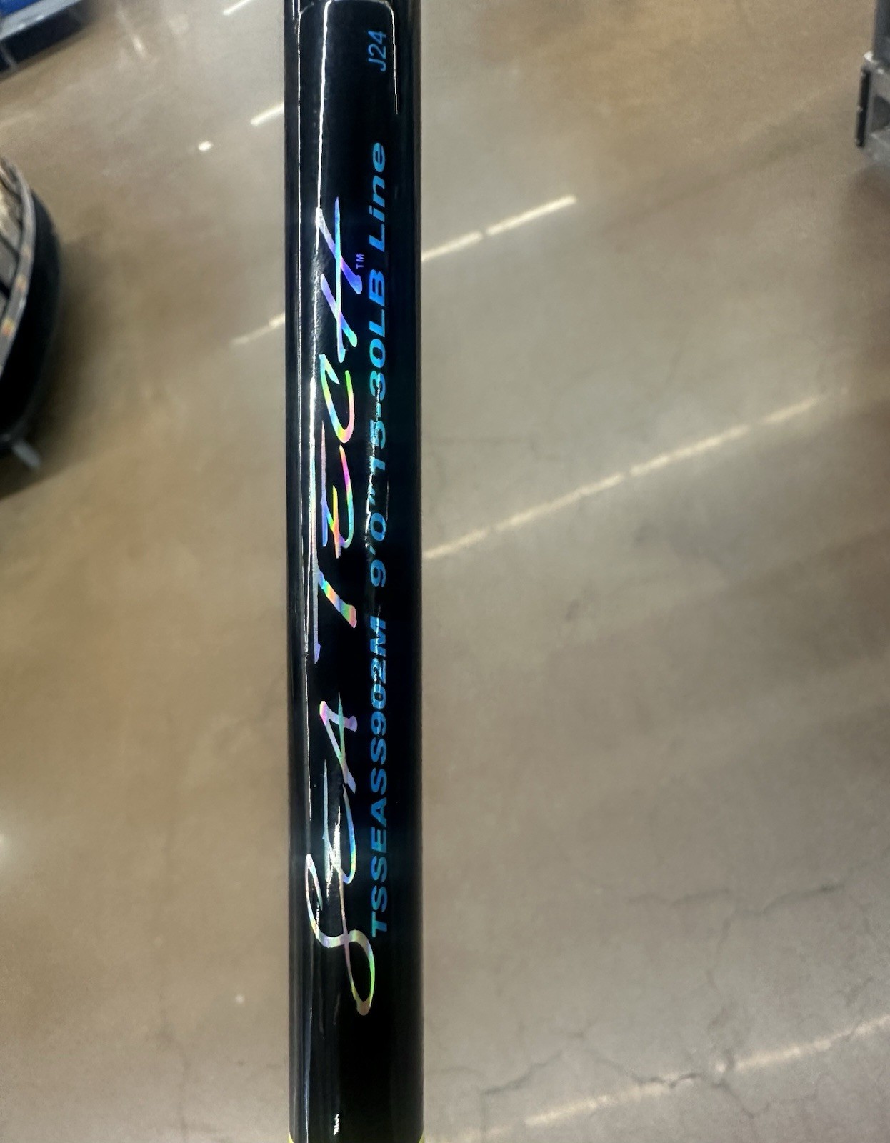 Sea Tech TSSEASS902M 9 ft Saltwater Fishing Rod 15-30 lb EVA Handle Black