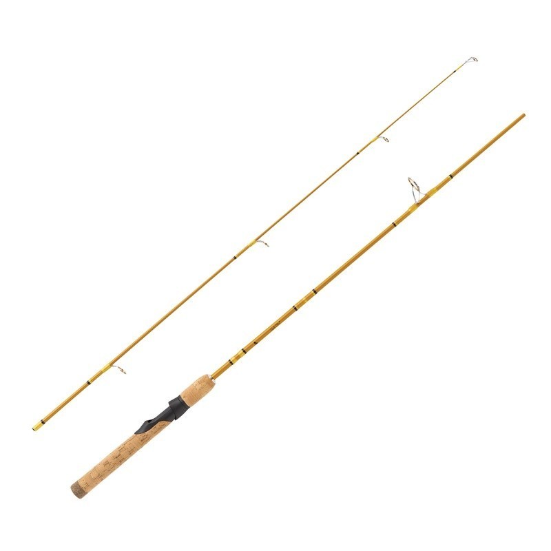 Crafted Glass 5’6″ Light Spinning Rod Cork Handle Stainless Guides Graphite Seat