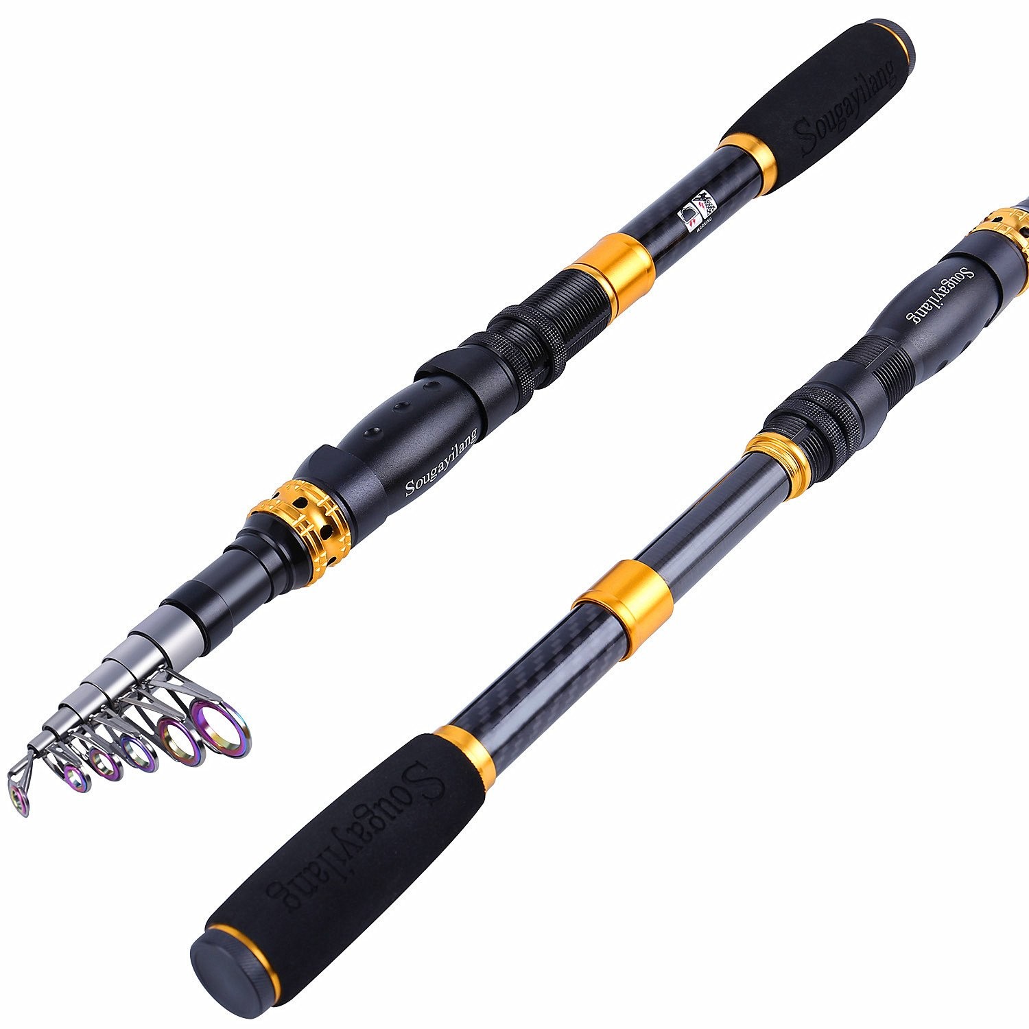 Telescopic Fishing Rod 24 Ton Carbon Fiber Ultralight Fishing Pole with CNC …