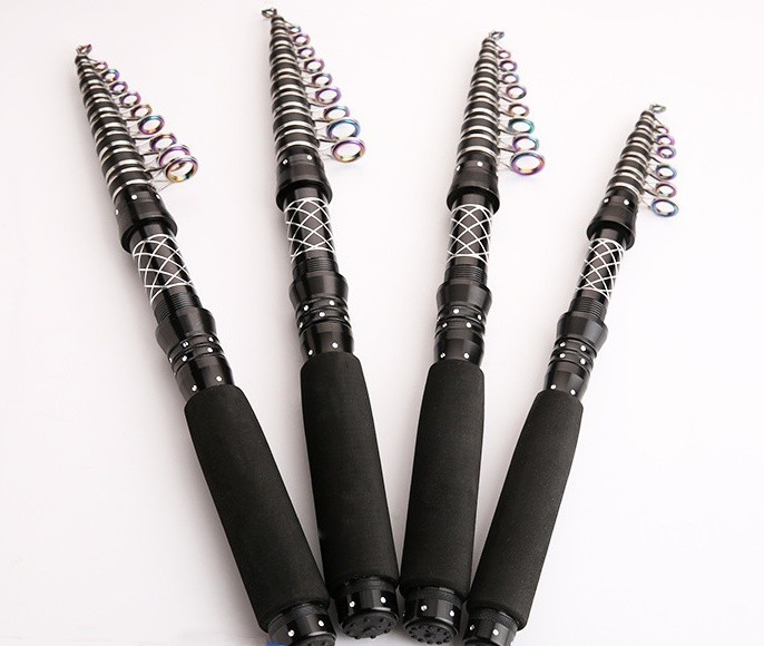 Portable Telescopic Fishing Rods Carbon Fiber Trout Travel Rod Lightweight Pole