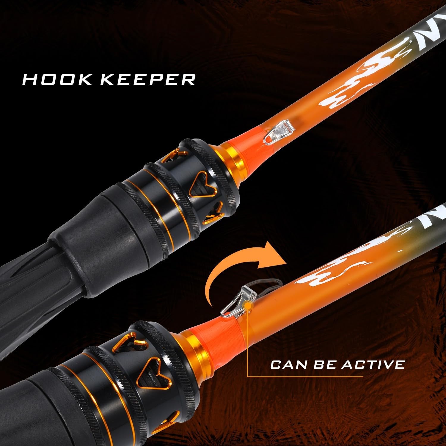 IM6 Graphite Fishing Rod – 2-Piece Casting & Spinning Rod Stainless Steel Guides