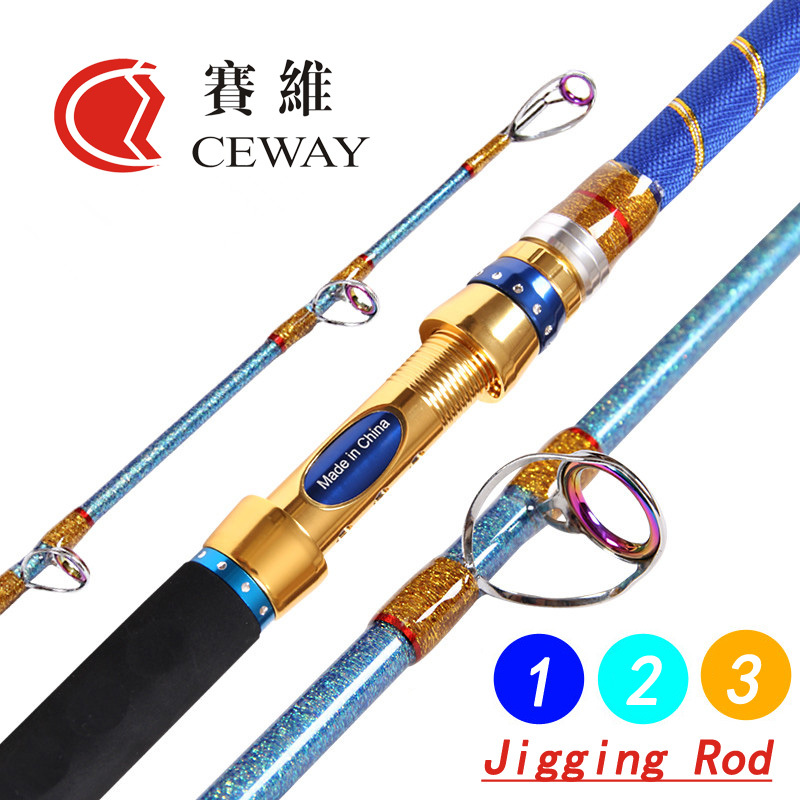 Carbon Fibre Fishing Rods Jig Poles Boat Rod Hard Powerful Jigging Fish Pole New