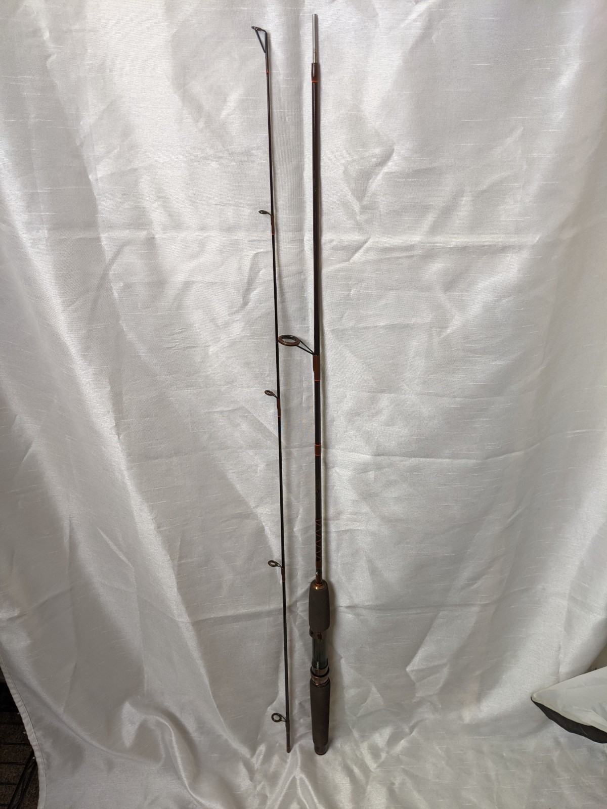 VINTAGE KUNNAN ADVANCED GRAPHITE COMPOSITE 2 PC SPINNING ROD w/ CADDY #2