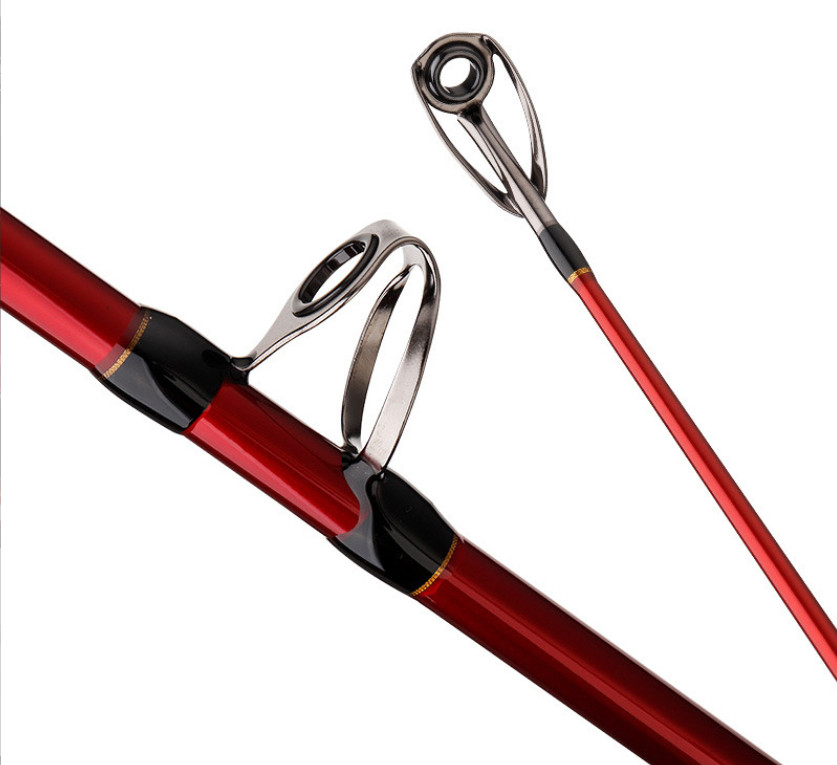 Boat Fishing Rod Travel Carbon Fiber Spinning Casting Rod 3 Section Sea Big Game