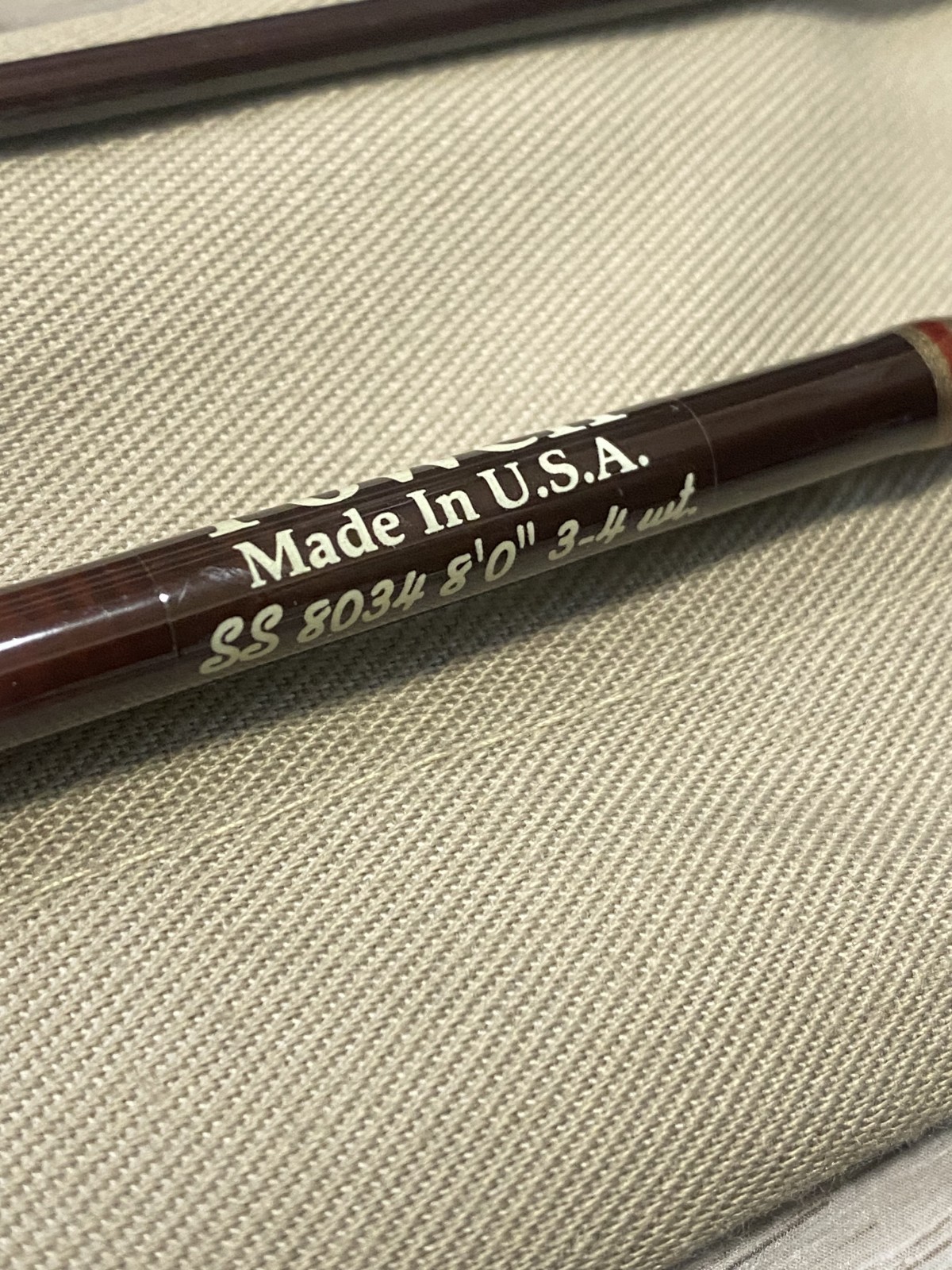 Powell SS 8034 8’0” 3-4wt Fly rod w/sock Tube