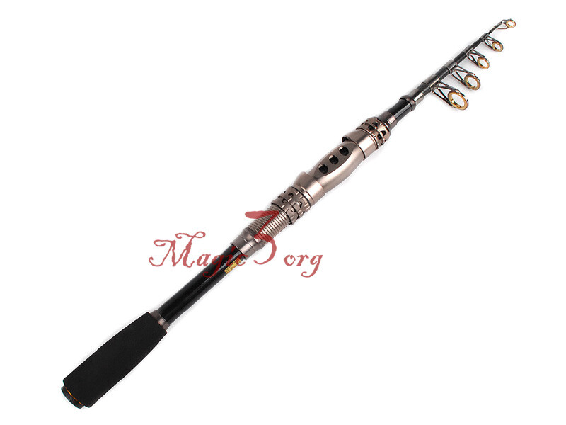 Magic3org Spinning Fishing Rod Pole Telescopic Portable 1.8m 2.1m Travel Bass