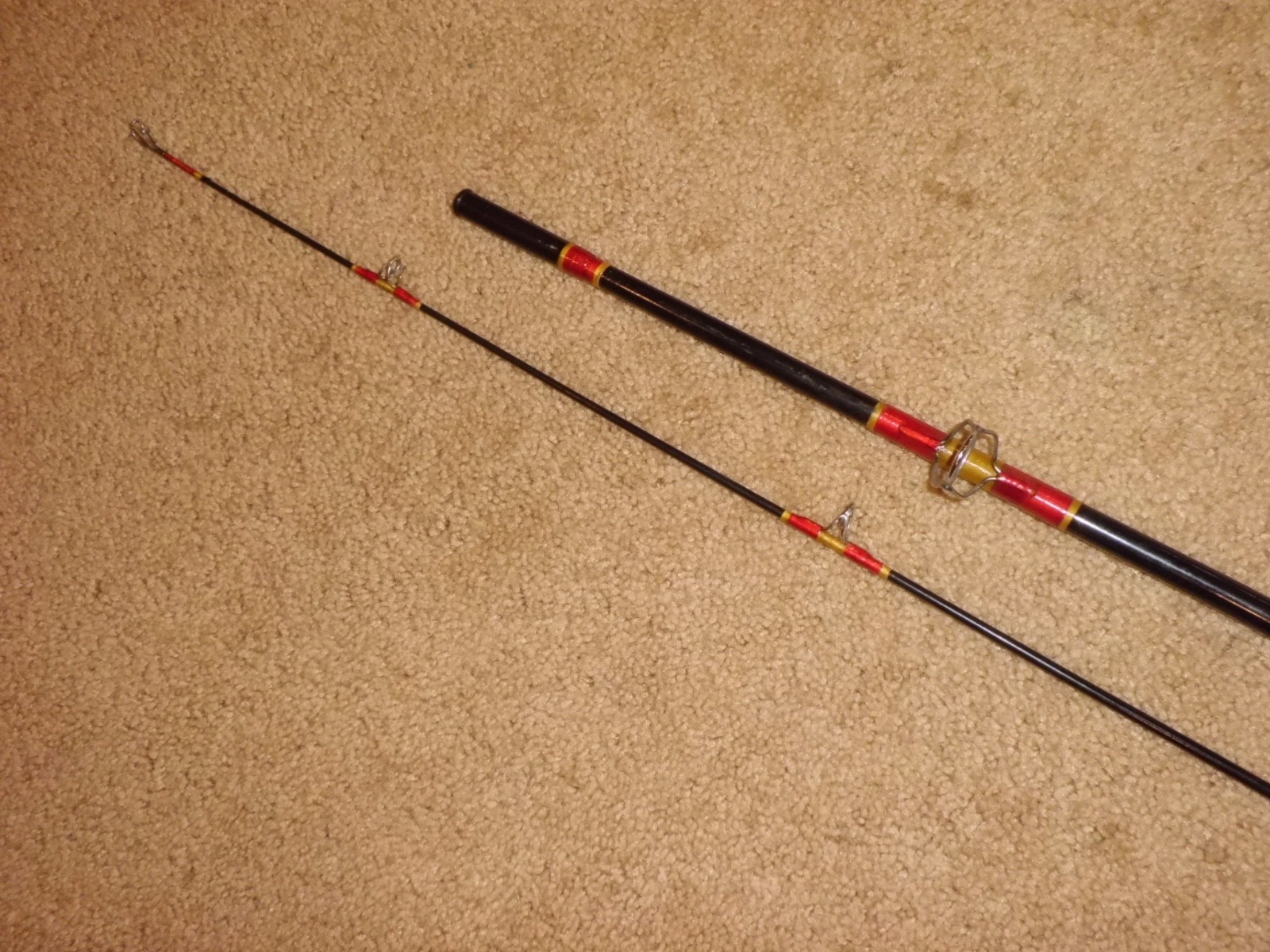 Vintage HARNELL 64? Spinning 7’6″ Rod made in USA- 12 lb test