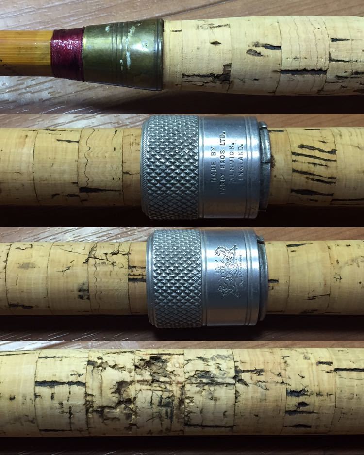 Extremely rare HARDY Palakona Regd The Wye Rod, bamboo 325.5cm 2pieces used