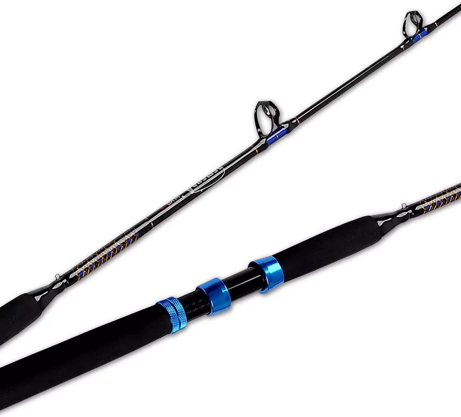 Conventional Boat Rod Saltwater Offshore Graphite Casting Fishing Pole1PC & 2PC