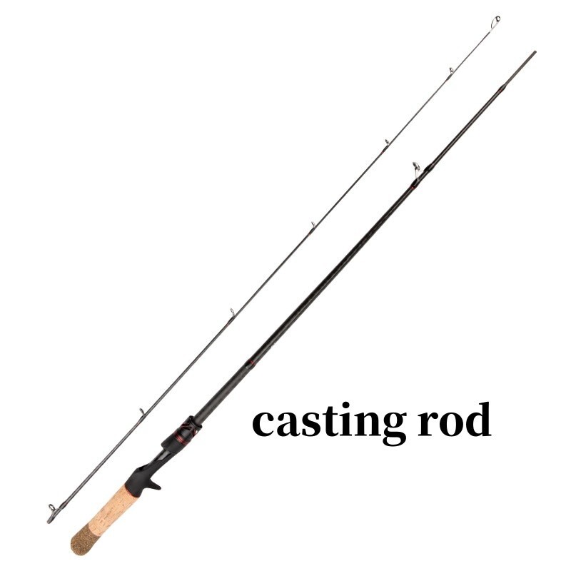 1.68M/5.51FT Fishing Rod Portable Fishing Pole Carbon Fiber Spinning/Casting Rod