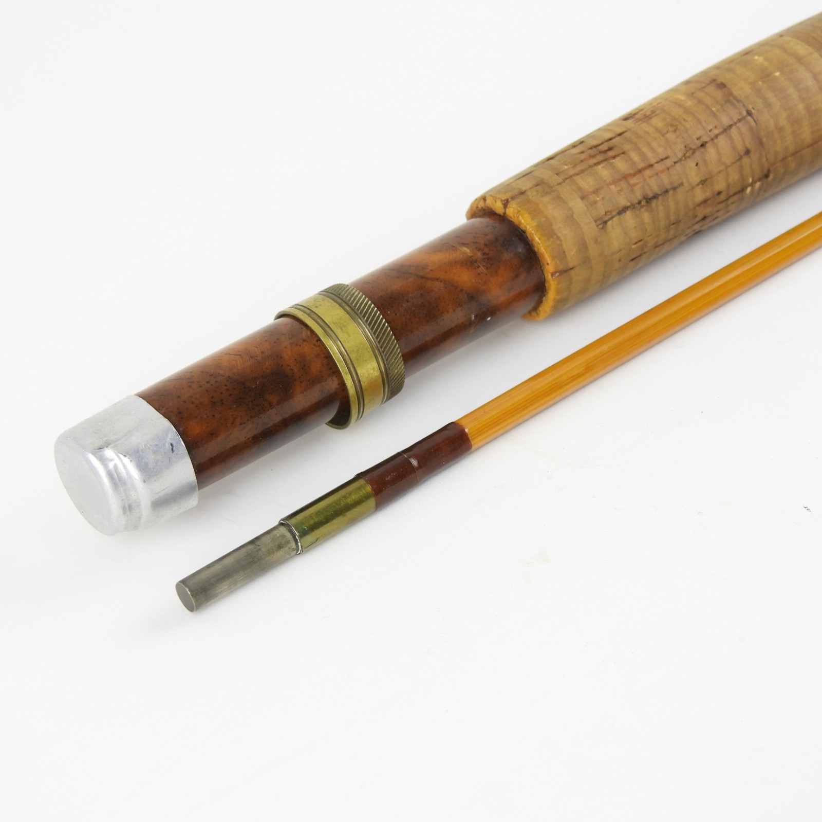 Phil Baldacchino Kettle Creek Tackle Bamboo Fly Rod. 7’ 6”. 4-5wt. W/ Tube.