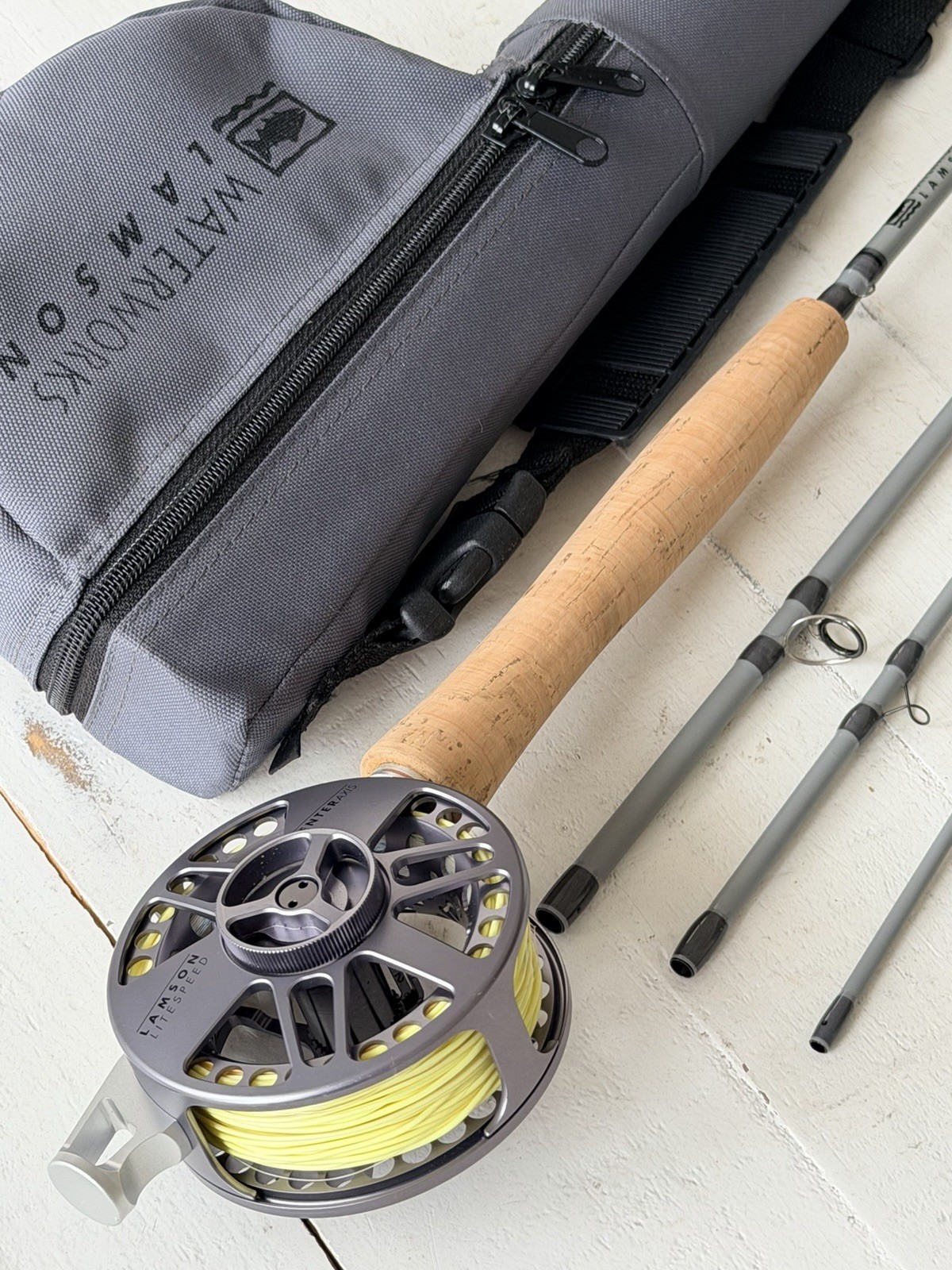 **BEAUTIFUL**🔥WATERWORKS LAMSON CENTER AXIS 5wt. 9’ft Fly Rod ~LEDENDARY~🔥
