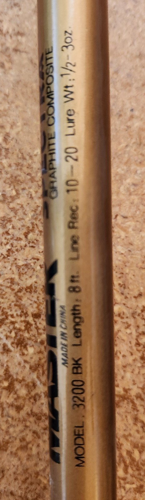 Master Spectra Composite Spinning Rod 8’0″ Model 3200 BK 2 Piece — Lot 3847