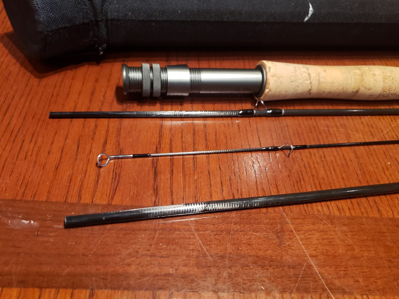 Adamsbuilt Fly Fish 4 Pc Carbon Fiber Rod WAH-905 Learn to Fish 9FT 5WT w/ Case