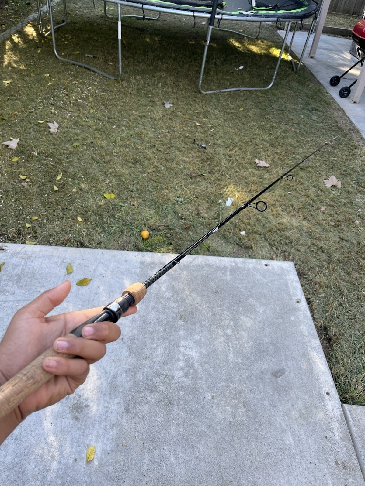 USLPSP 1166 1UL 6’6″ Ultra Light Spinning Rod, Cork Handle, Trout, 2-6 lb Line
