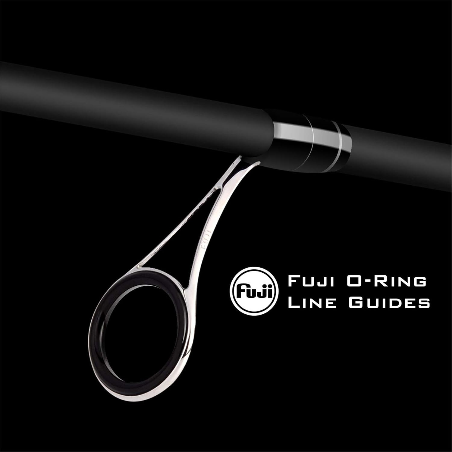 Perigee II 7’6″ Medium Heavy Two-Piece Spinning & Casting Fishing Rods Carbon…