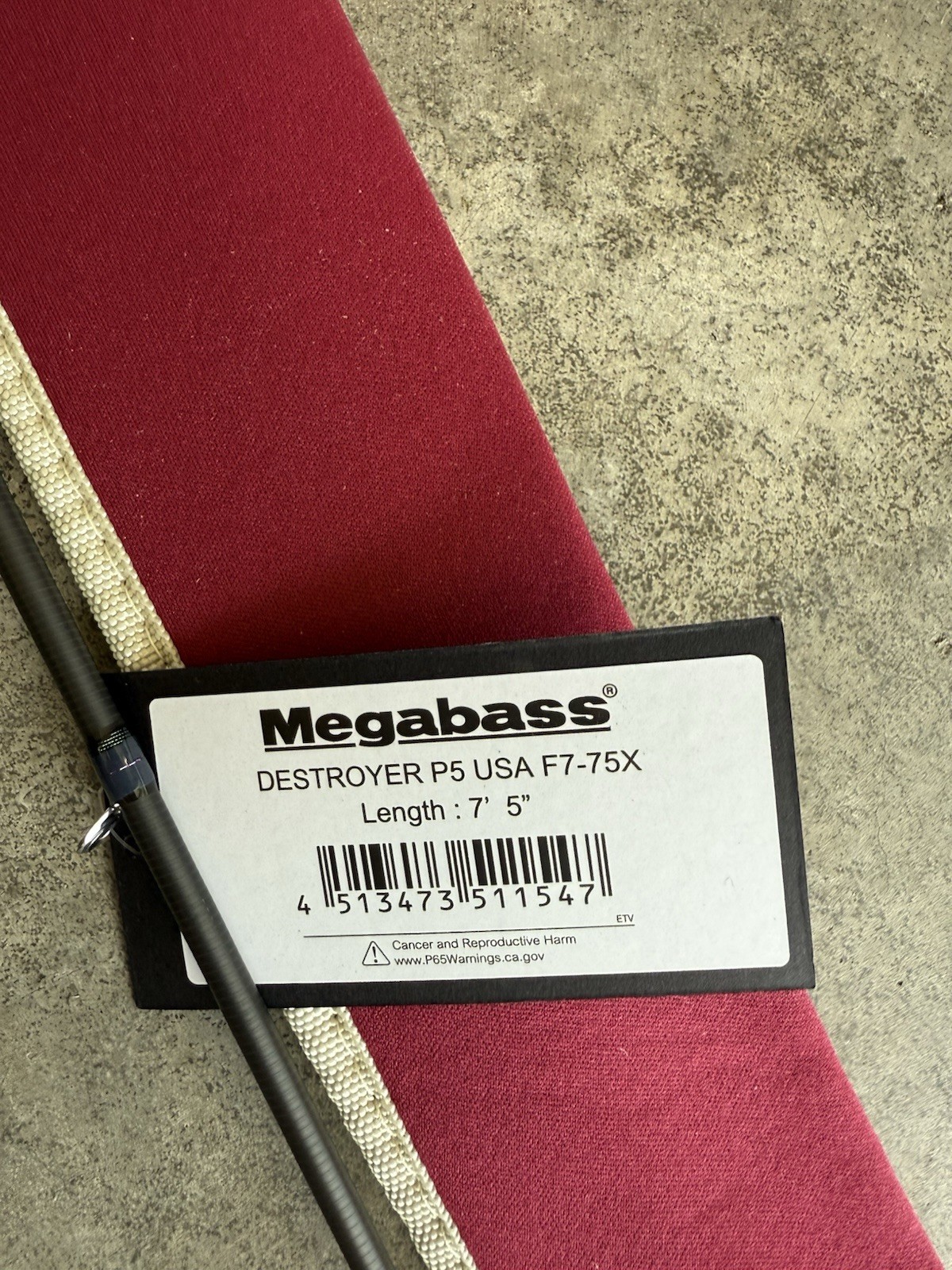 New With Tags Megabass P5 Destroyer BMG Casting Rod 7’5 Heavy F7-75X