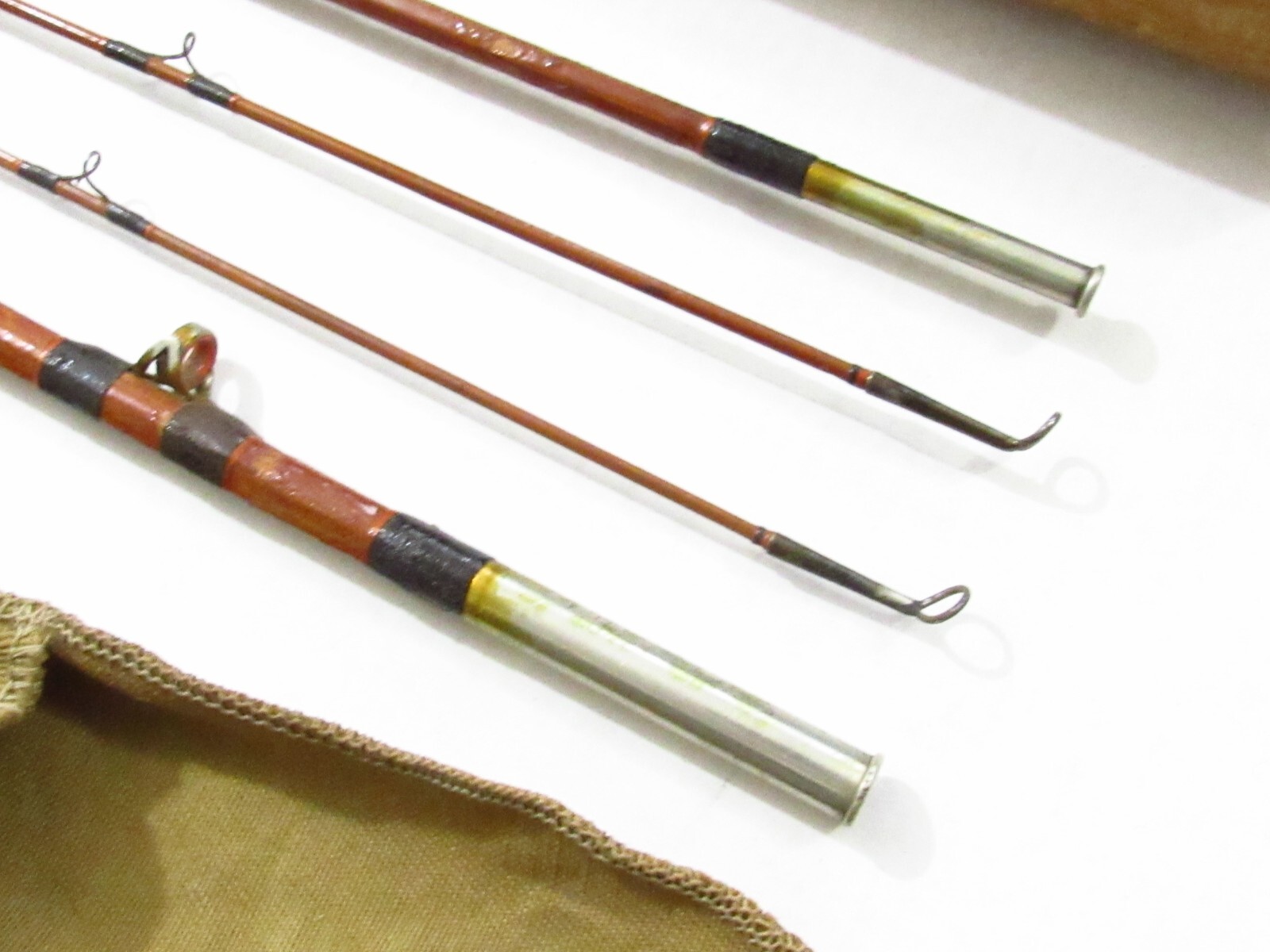 1930S USA HEDDON PETE’S FAVORITE 8′ 1/2 FT BAMBOO FLY ROD ALL ORIGINAL