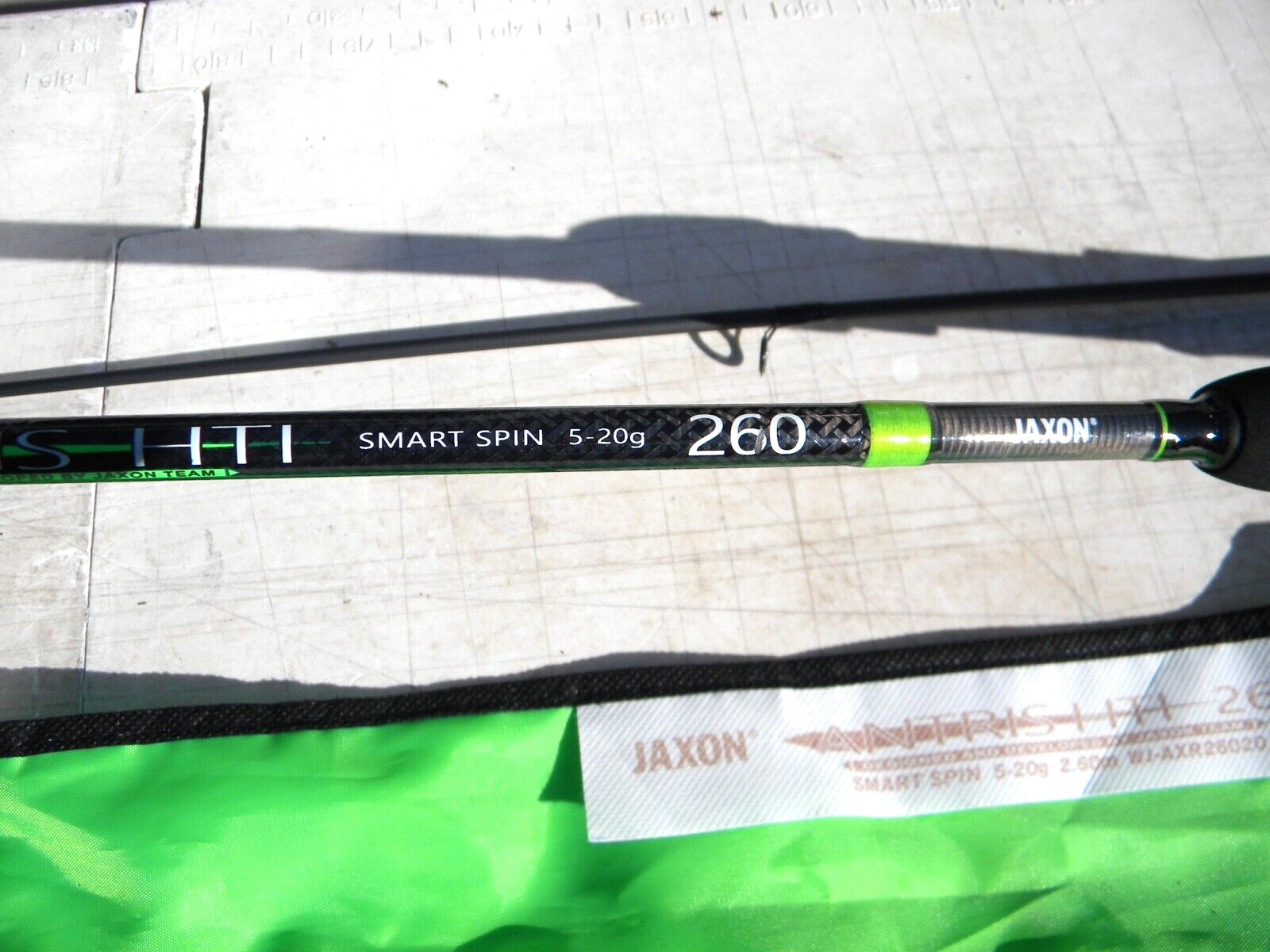 Jaxon Antris 2 Piece HTI 260cm / 8FT6″ Smart Spin 5-20g Spinning Fishing Rod