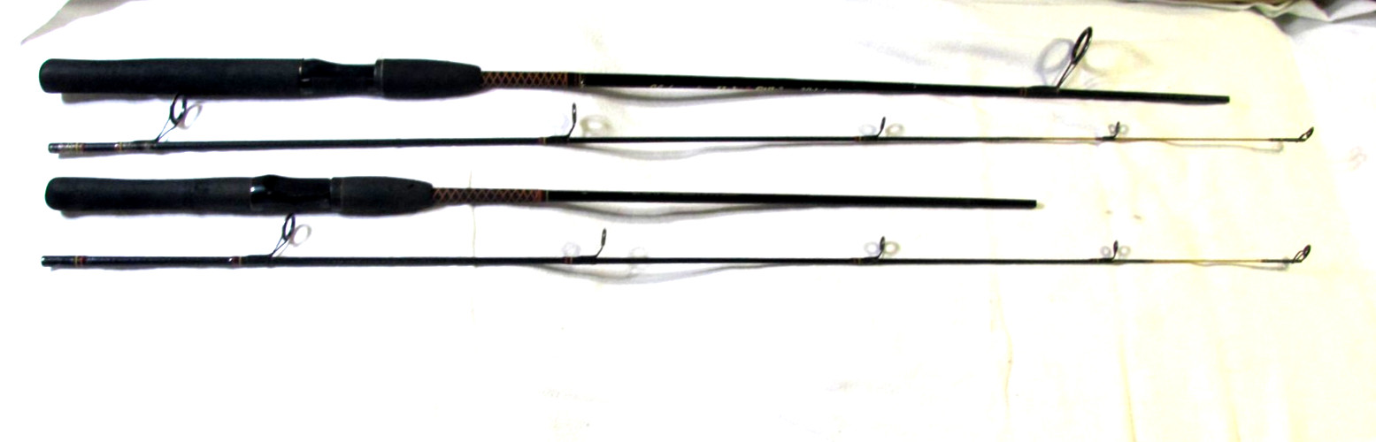 Two (2 ) Ugly Stik SPL 1101 5’6″ &SPL 1102 6 f: L& M Action Spinning Rods. 2 Pc